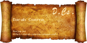 Darab Cserne névjegykártya